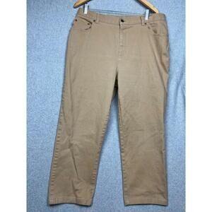 90s Lauren Ralph Lauren Crop Capri Denim Khaki Jeans Womens Size 18W Casual